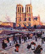 Maximilien Luce The Quai Saint-Michel and Notre-Dame china oil painting artist